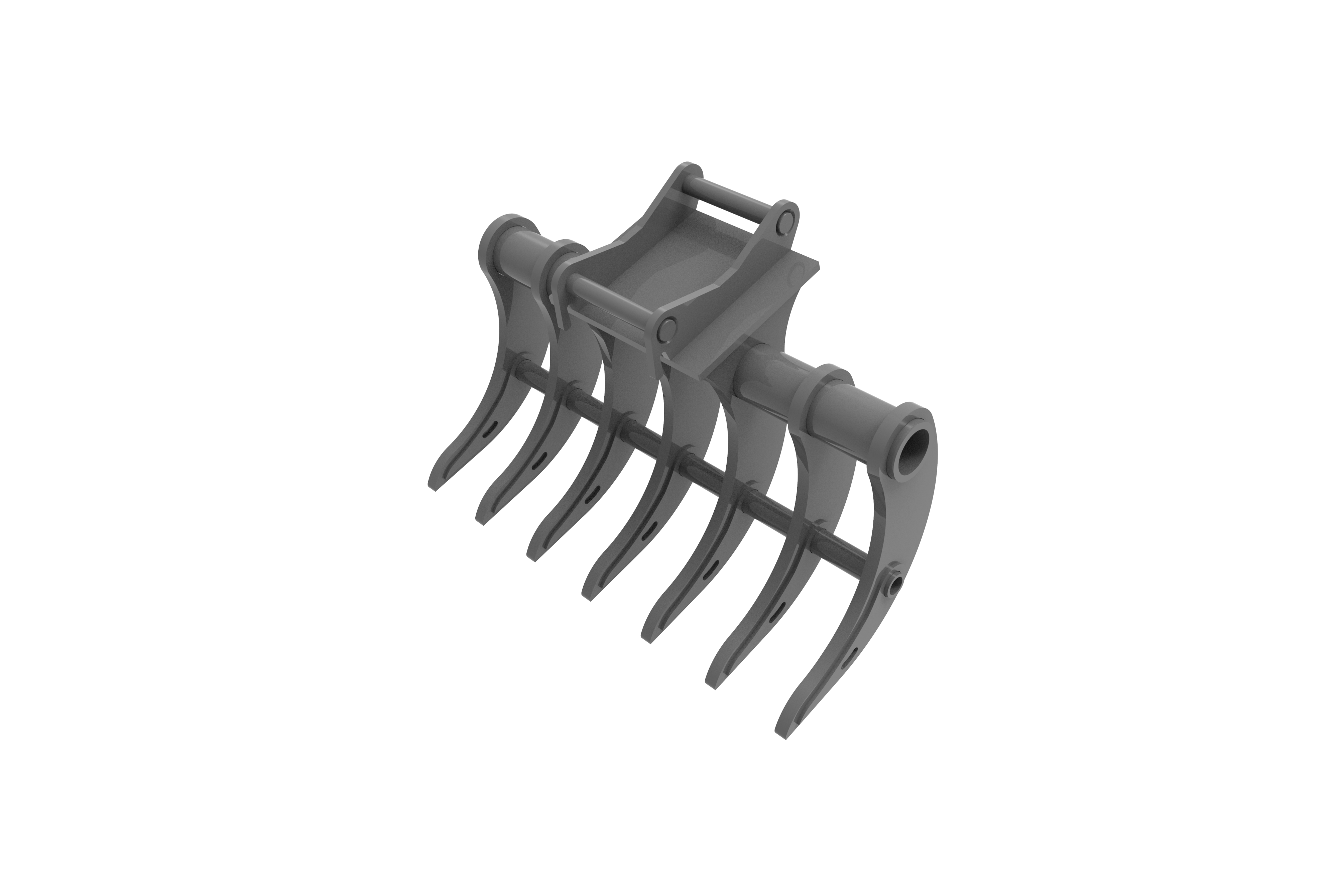 Heavy Duty Excavator Forestry Root Rake Attachment 1-18 Ton EALITA