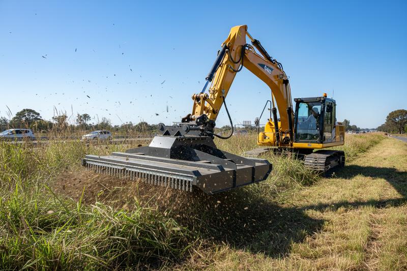 Load image into Gallery viewer, Excavator Hydraulic Brush Cutter Mulcher  72" 1830mm  S45  4–6 Ton Land Clearing
