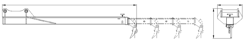 Load image into Gallery viewer, Excavator Crane Jib Attachment 500-6000kg SWL S40 S50 S60 S70 Lifting Boom
