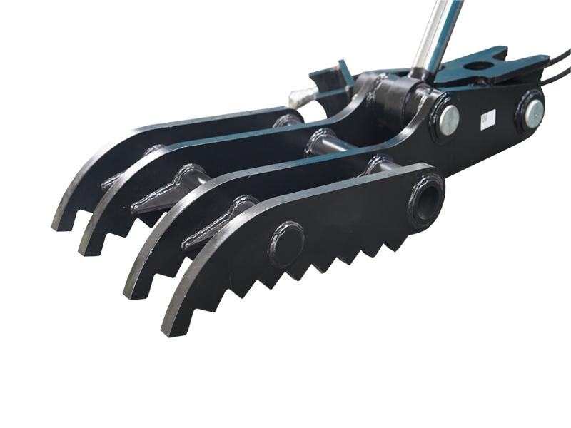 Indlæs billede i Gallery Viewer, Hydraulic Excavator Rake Thumb Attachment  Weld-On Bucket Rake Thumb Kit  High-Strength Alloy Steel
