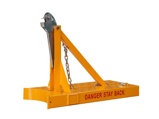 Parrot Beak Forklift Drum Lifter, 1000kg, Fits Steel & Plastic 205L Drums, Forklift Attachment