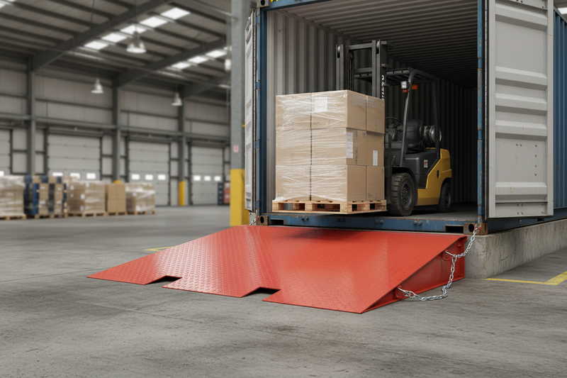 갤러리 뷰어에 이미지 로드, Forklift Container Loading Ramp, 6000kg, 1250mm, Chain Included
