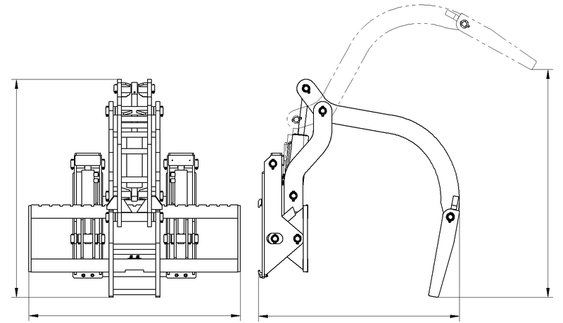 Laden Sie das Bild in Galerie -Viewer, Forklift Steel Pipe Clamp Attachment
