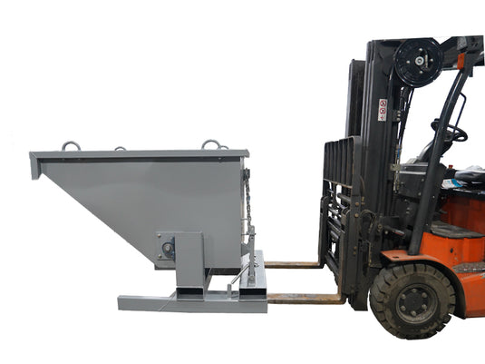Tipping Bin Attachment, Roll Over Forklift Bin