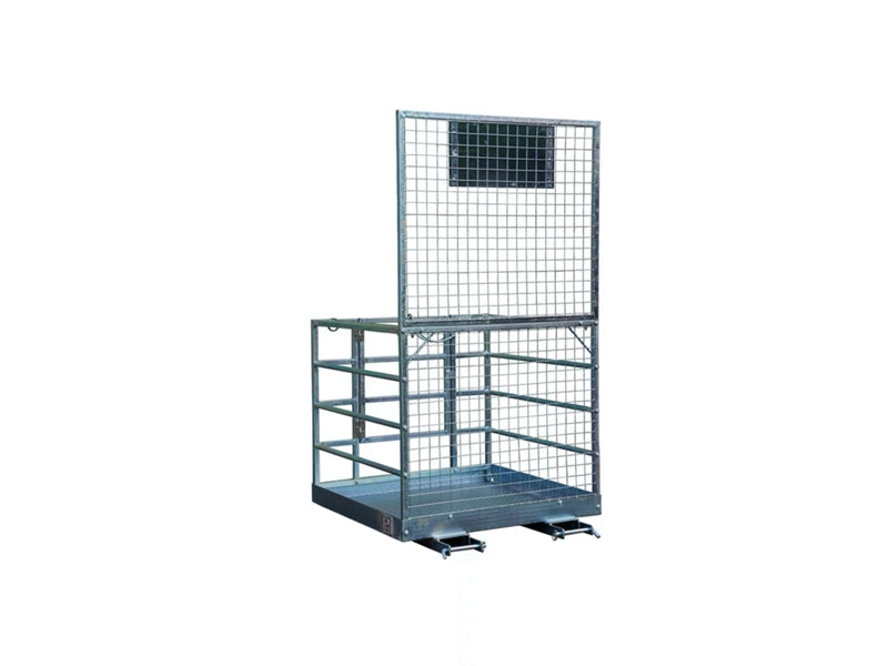 Laden Sie das Bild in Galerie -Viewer, Galvanized Finished Forklift Safety Cage &amp; Work Platform

