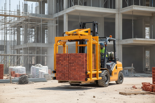 Hydraulic Brick & Block Clamp Forklift Attachment – 3000kg, 180° Rotation