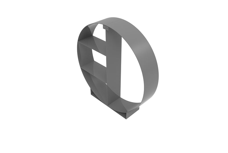Load image into Gallery viewer, Large Circular Firewood Rack, Heavy Duty Steel Round Log Storage Holder for Indoor and Outdoor Use

