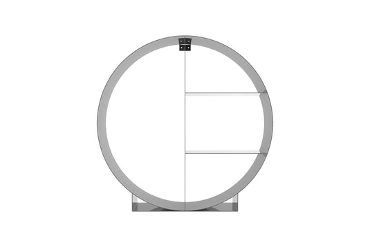 Large Circular Firewood Rack, Heavy Duty Steel Round Log Storage Holder for Indoor and Outdoor Use