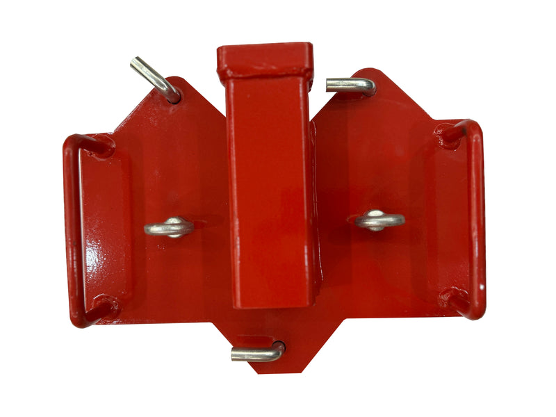 Load image into Gallery viewer, 2 Inch Pallet Fork Hitch Receiver, Dual Fork Trailer Hitch Adapter Class III and IV

