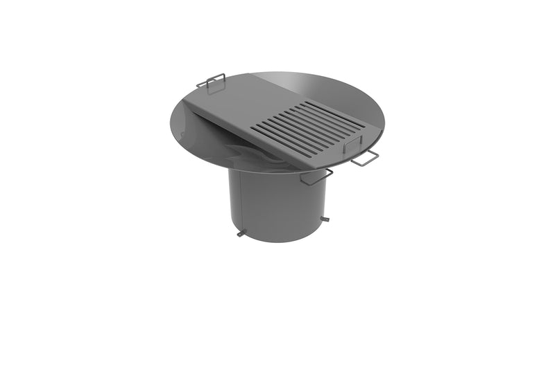 Load image into Gallery viewer, Extra Large Commercial Charcoal and Wood BBQ Grill, Heavy Duty Outdoor Barbecue with Side Shelf, 54 Inch
