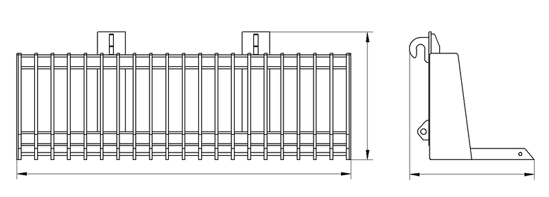 Load image into Gallery viewer, Heavy-Duty Telehandler Lift Rake and Push Rake Attachment for Manitou and JCB
