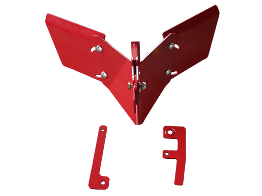 Adjustable Hiller Furrower Kit for Rear Tine Tiller, Potato Garden Cultivator Attachment, Adjustable Wings, Easy Install