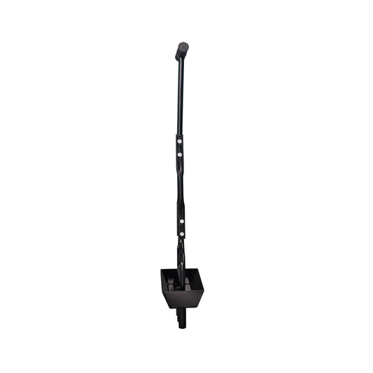 Manual Lawn Core Aerator with Soil Collection Tray, 3 Tine Plug Aerator, 4 Inch Depth, 37.6 Inch, No Cleanup Needed