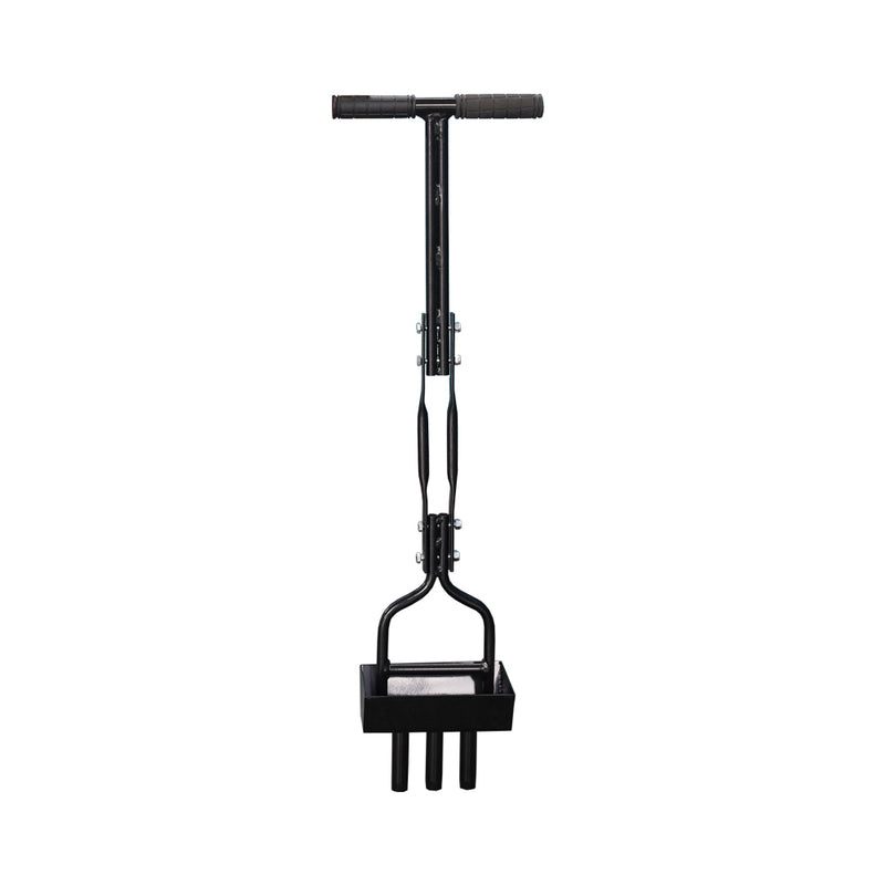 Indlæs billede i Gallery Viewer, Manual Lawn Core Aerator with Soil Collection Tray, 3 Tine Plug Aerator, 4 Inch Depth, 37.6 Inch, No Cleanup Needed
