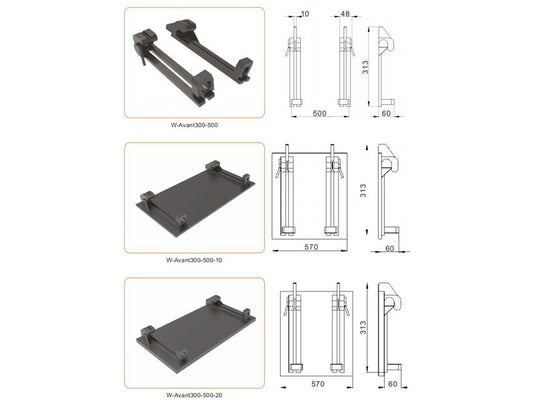 Avant 300 500 700 Loader Hitch Bracket Compact Loader Attachment Linkage Welding Mount