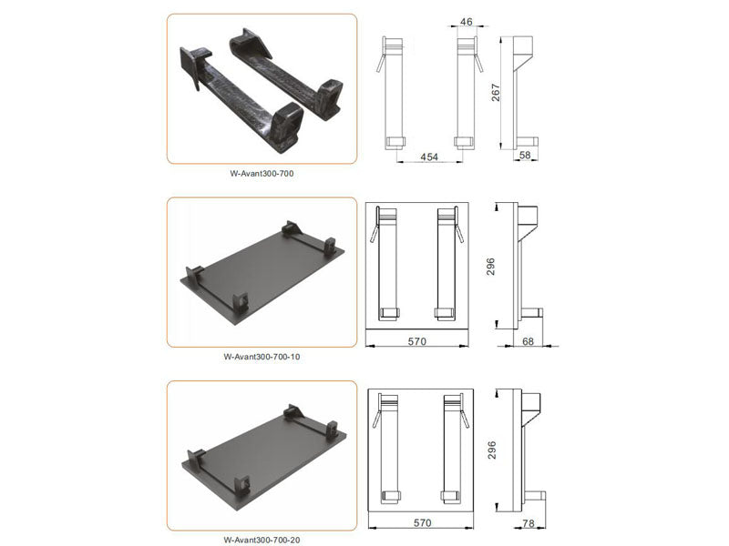 Carregue imagem no visualizador da galeriaAvant 300 500 700 Loader Hitch Bracket Compact Loader Attachment Linkage Welding Mount
