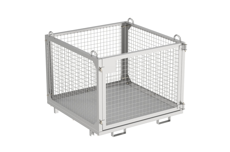 Load image into Gallery viewer, Foldable Crane &amp; Forklift Goods Cage – Stackable Flat Pack  1000kg SWL
