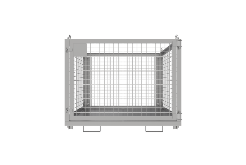 Load image into Gallery viewer, Foldable Crane &amp; Forklift Goods Cage – Stackable Flat Pack  1000kg SWL

