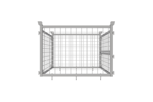 Heavy Duty Steel Stillage Cage 2000kg SWL – Stackable, Drop-Down Gate