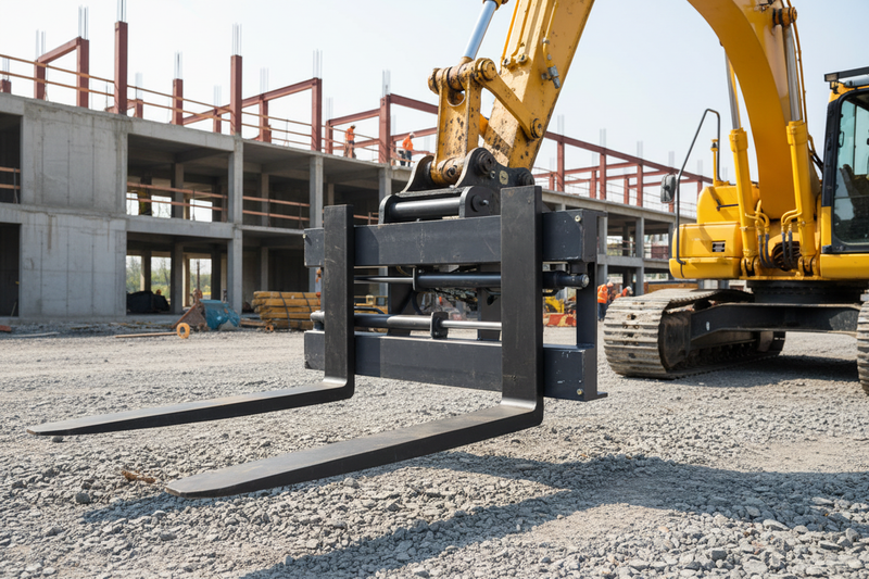 갤러리 뷰어에 이미지 로드, Hydraulic Adjustable Pallet Fork Attachment for Excavator 1-18 Ton EALITA
