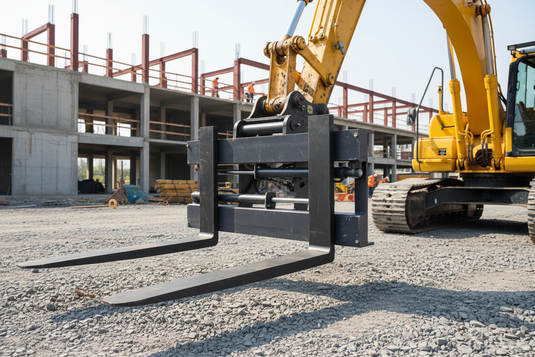 Hydraulic Adjustable Pallet Fork Attachment for Excavator 1-18 Ton EALITA