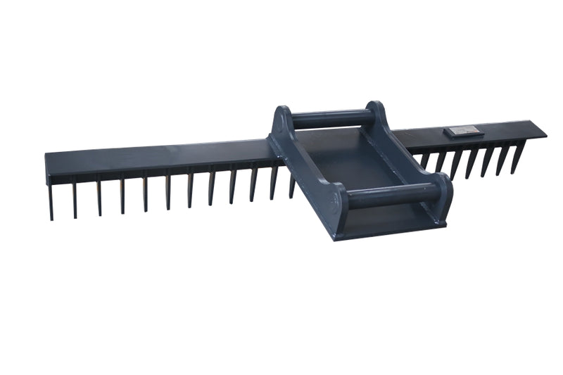 Load image into Gallery viewer, Mini Excavator Rake Attachment Light Duty Gravel Ditch Cleaning EALITA E-RK

