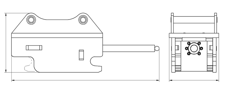 Indlæs billede i Gallery Viewer, Excavator Mechanical Quick Hitch Adapter  S30 to S40 / S40 to S50 Coupler Conversion

