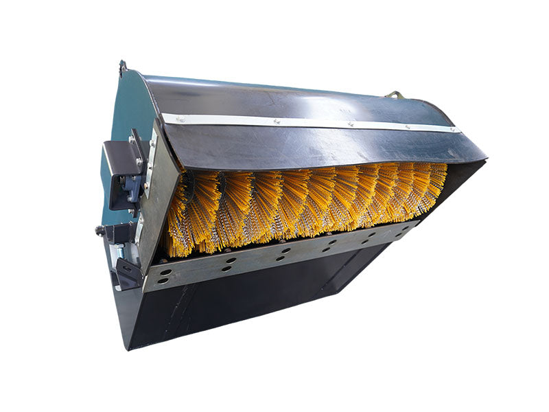 Load image into Gallery viewer, Mini Skid Steer Sweeper Attachment - 44 Inch Hydraulic Broom with Debris Collection Box

