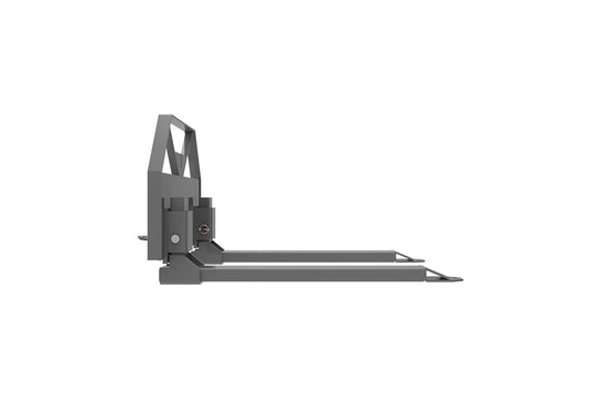 Mini Skid Steer Pallet Forks with Tow Hitch - 46 Inch Heavy Duty Fork Attachment 1200kg Capacity