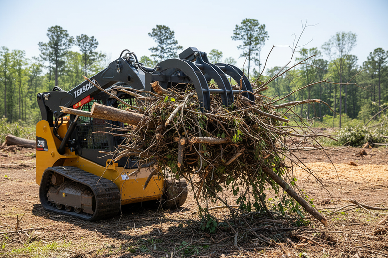 Indlæs billede i Gallery Viewer, 42 Inch Heavy Duty Mini Skid Steer Log Grapple Attachment
