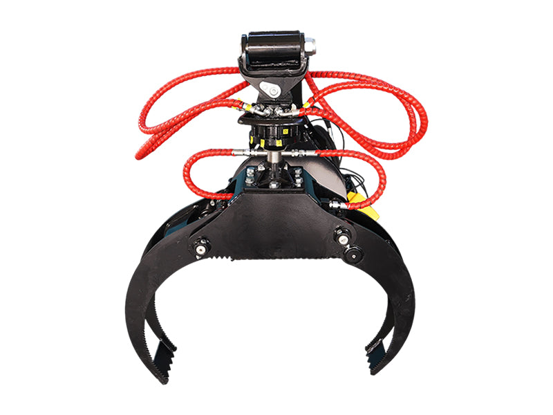 Load image into Gallery viewer, Mini Skid Steer Log Grapple Hydraulic Spring Centered Heavy Duty Wood Handling Attachment
