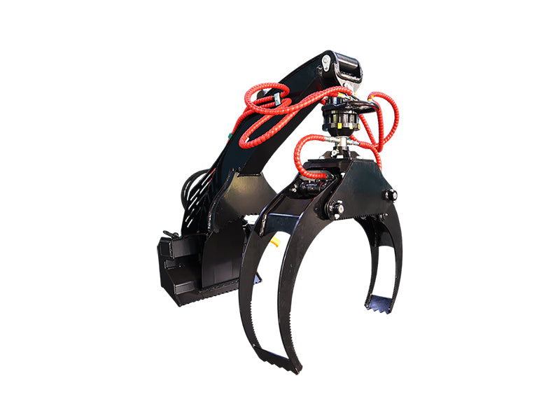 Load image into Gallery viewer, Mini Skid Steer Log Grapple Hydraulic Spring Centered Heavy Duty Wood Handling Attachment

