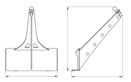 Mini Skid Steer Lifting Jib Attachment 400kg Capacity MP600