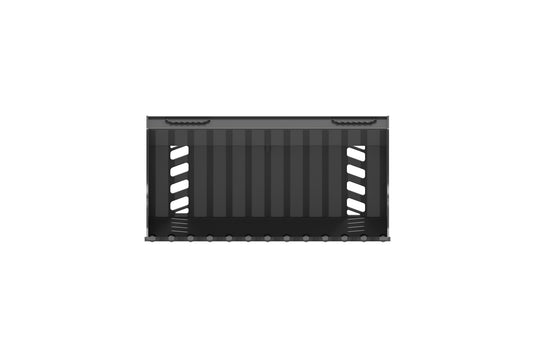 42 Inch Mini Skid Steer Extreme Duty Round Bar Rock Bucket Attachment