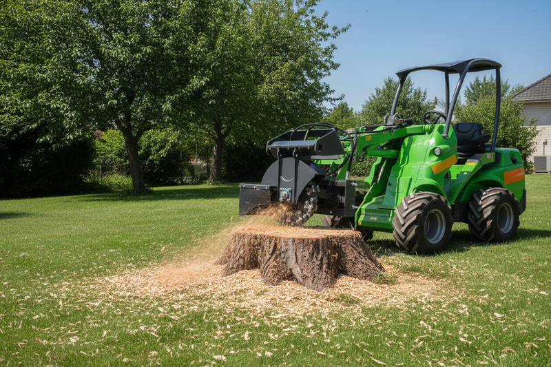 Load image into Gallery viewer, Mini Skid Steer Stump Grinder 22 Inch Hydraulic Heavy Duty Tree Stump Removal Attachment
