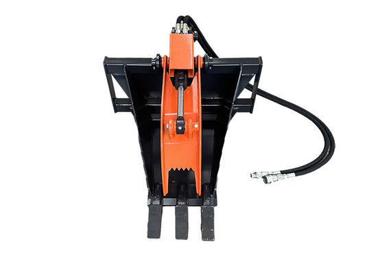 Mini Skid Steer Stump Bucket Grapple 37 Inch Hydraulic 2 in 1 Root Tree Stump Removal Attachment
