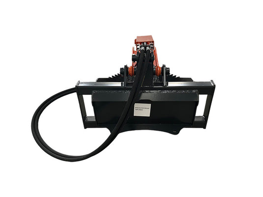 Mini Skid Steer Stump Bucket Grapple 37 Inch Hydraulic 2 in 1 Root Tree Stump Removal Attachment