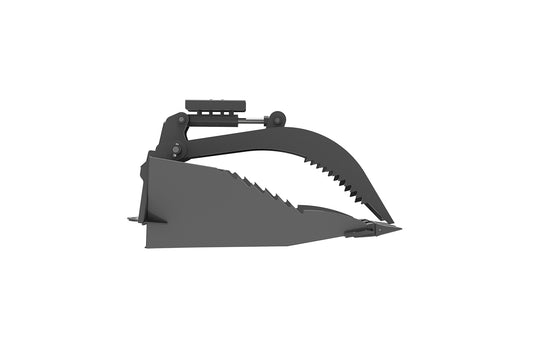 Mini Skid Steer Stump Bucket Grapple Attachment for Root Removal and Landscaping