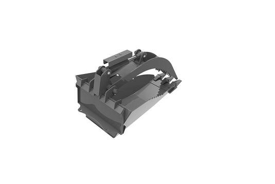 Mini Skid Steer Stump Bucket Grapple Attachment for Root Removal and Landscaping