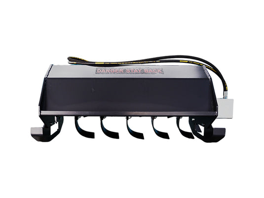 Mini Skid Steer 44'' Hydraulic Rototiller, Rotary Tiller Attachments