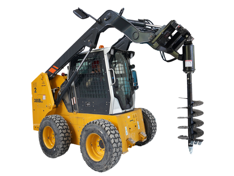 Indlæs billede i Gallery Viewer, Skid Steer Hydraulic Earth Auger Drive Attachment Planetary Gear Single Double Bit S-AG23

