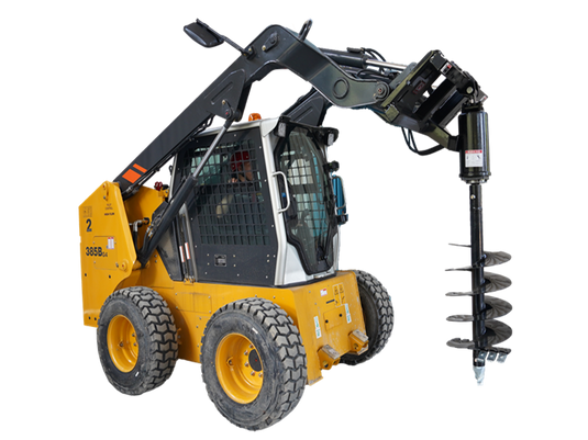 Skid Steer Hydraulic Earth Auger Drive Attachment Planetary Gear Single Double Bit S-AG23