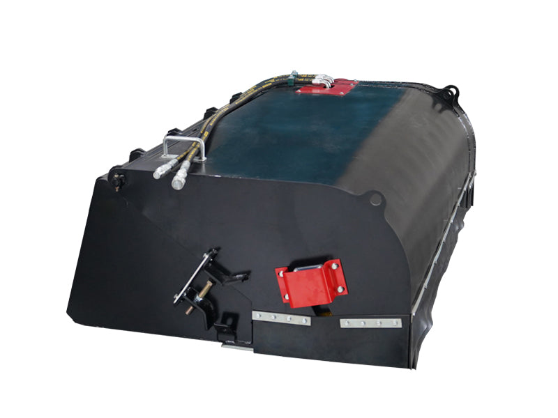 Load image into Gallery viewer, Skid Steer Hydraulic Box Broom Sweeper Bucket Bidirectional 72 83 Inch Quick Change Brush S-BB
