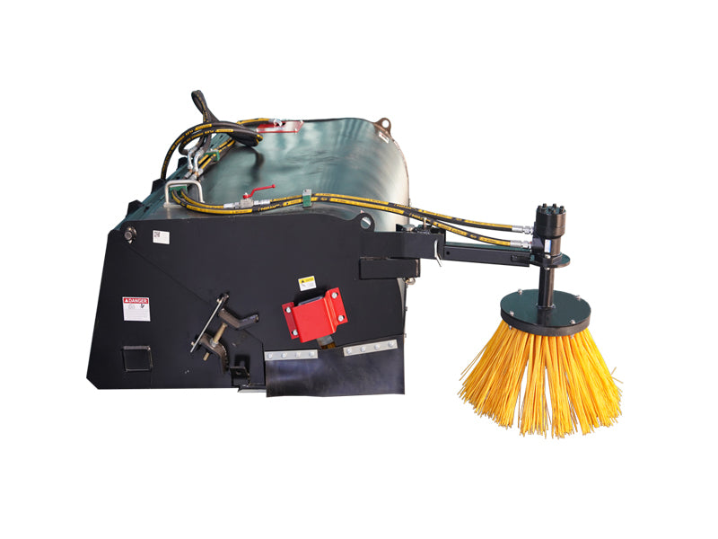 Load image into Gallery viewer, Skid Steer Box Broom with Side Brush
