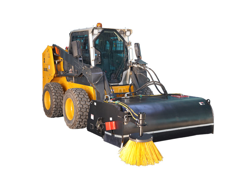 Load image into Gallery viewer, Skid Steer Box Broom with Side Brush
