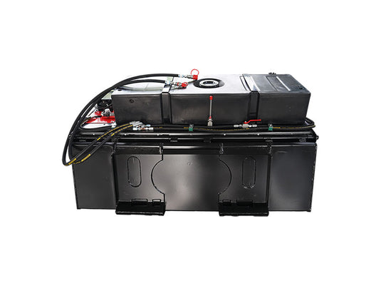 Skid Steer Box Broom Sweeper with Spraying