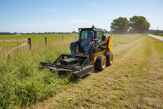 Skid Steer Brush Cutter Attachment 65 72 Inch Hydraulic Rotary Slasher Heavy Duty