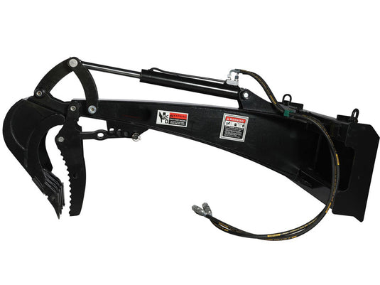 Skid Steer Backhoe Attachment with Thumb, Universal Quick Attach, 9 to 24 Inch Bucket