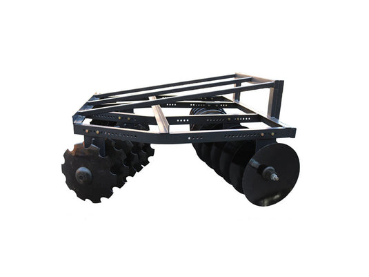 96 Inch Skid Steer Disc Harrow Attachment Heavy Duty 22 Blade Tilling and Weed Control for Universal Skid Steers
