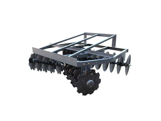 96 Inch Skid Steer Disc Harrow Attachment Heavy Duty 22 Blade Tilling and Weed Control for Universal Skid Steers